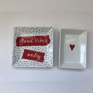 3/$20 - set of cute decorative dishes